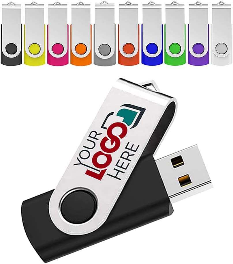 2GB 20 Pack Blue USB 2.0 Flash Drives with Lanyards A7537