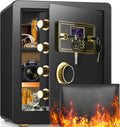 Fireproof Waterproof Digital Keypad Safe Box with Document Bag F448