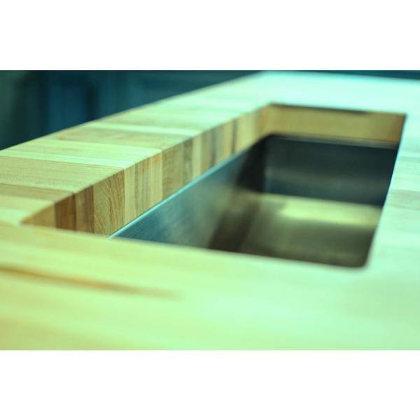 Unfinished Poplar Butcher Block Island Countertop U392720