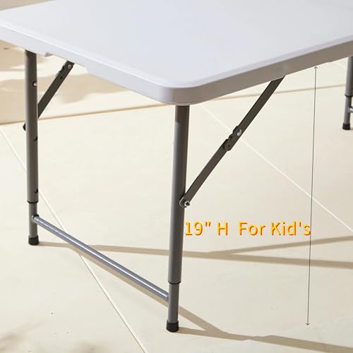 White 4ft Plastic Folding Table J903