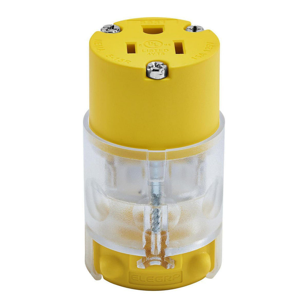 125V 15 Amp 12-18 AWG Light Up Female Connector H77236