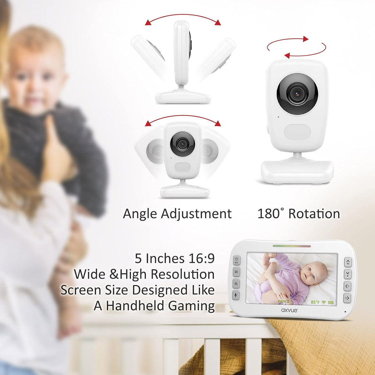 Video Baby Monitor 5 Screen X40571