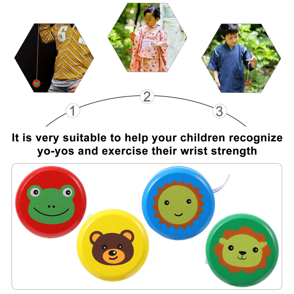 Wooden Yo-yo Childrens Toys Playset M28015