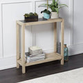 Wood Rectangle Slim Console Table Y574