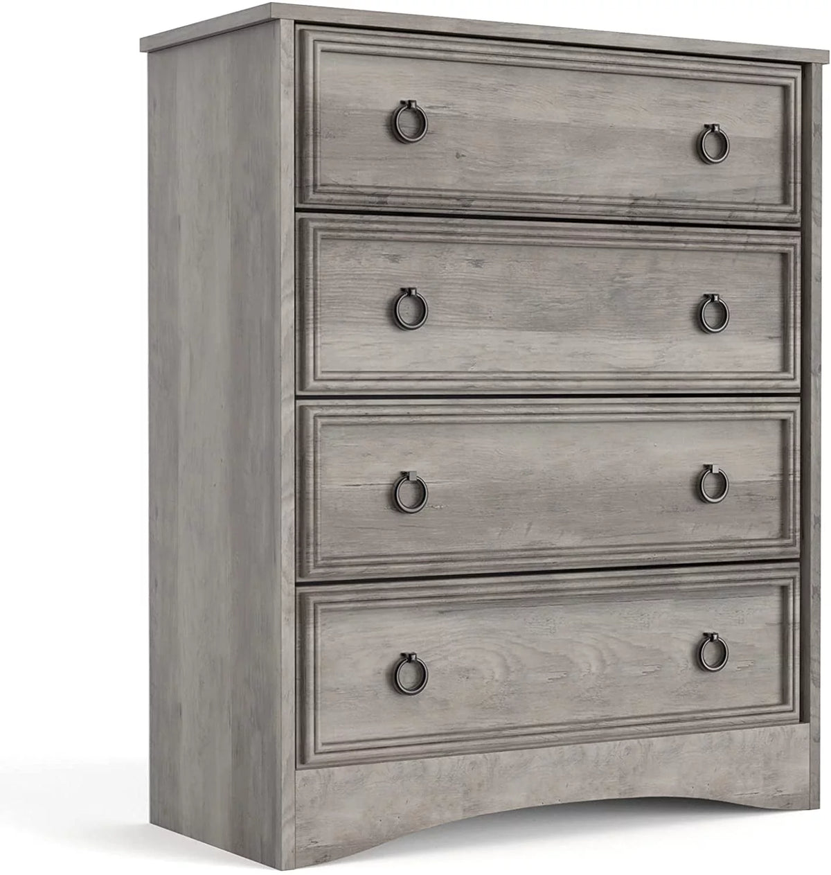 4 Drawer Gray Wood Dresser L601