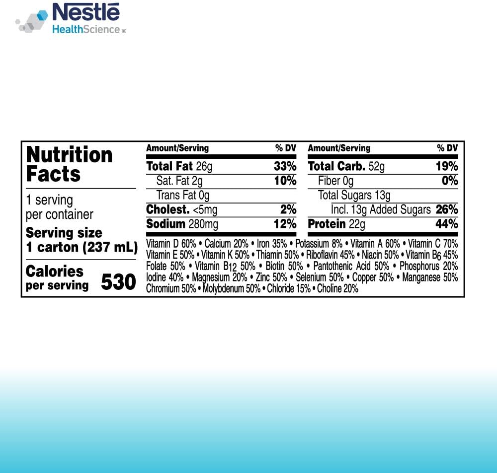 Very Vanilla High Calorie Nutritional Drink, 8 Fl Oz (Pack of 24) X700788